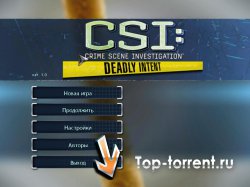 CSI: Смертельное намерение (2009) PC