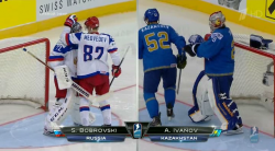 Хоккей. Чемпионат Мира-2014. Группа В. 4-тур. Россия - Казахстан (2014)